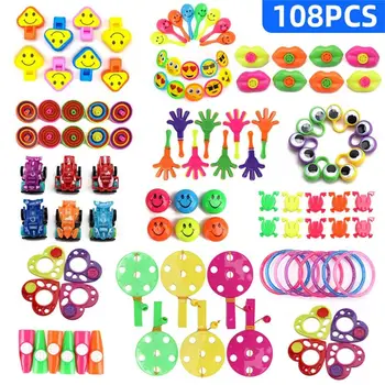 

108PCS Kids Birthday Party Favors Pinata Filler Giveaways Assorted Small Toys Set Classroom Treasure Box Party Gift Favors