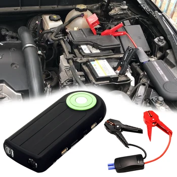 

Portable Mini Car Emergency Start Power Black Auto Jump Starter LED Light QC 3.0 For 12v Under 5.0L Car