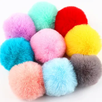 

1pcs Pompom 8cm Soft Pompones Fluffy Plush Crafts Diy Pom Poms Ball Furball Home Decor Garment Hat Accessories Sewing Supplies