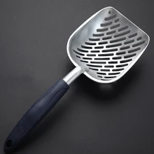  Long Handle Cat Litter Scoop Big Metal Litter Scoop With Deep Shovel Pet Cleaning Tool 