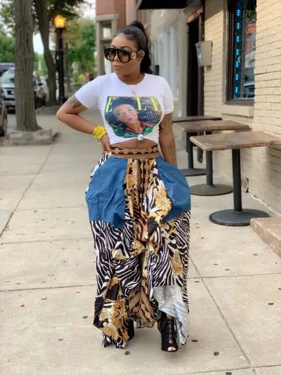 Yooneedi осенние дизайнерские сексуальные женские юбки с цветным принтом женские макси юбки OME-9610