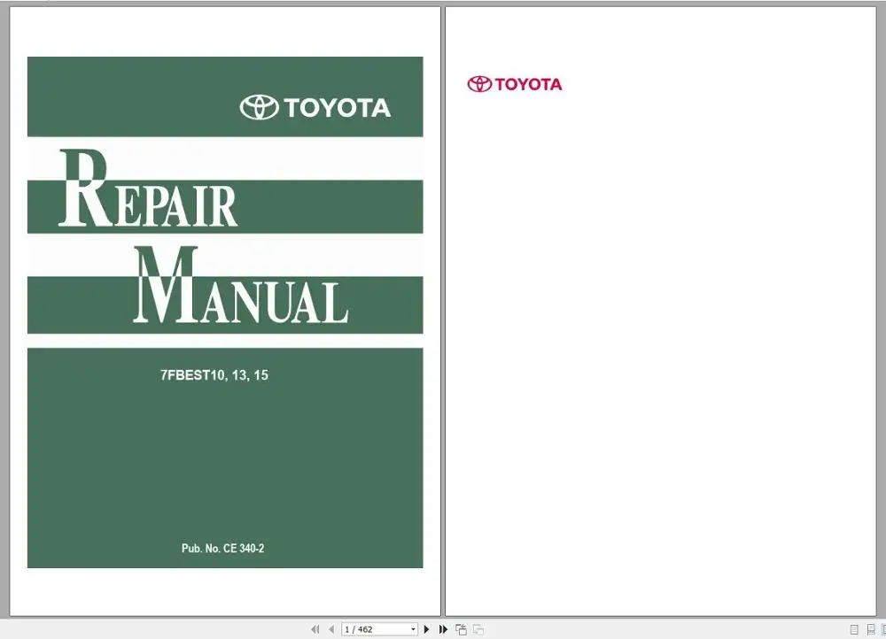 Для Toyota вилочный погрузчик 8 серий руководства по обслуживанию PDF 4 34 GB DVD |