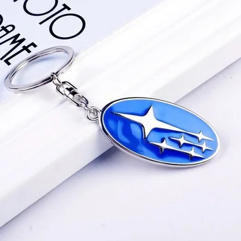 

New Emblem Subaru Key chain ring High Grade Car Logo keychain Keyring Metal Zinc Alloy Llaveros Chaveiro for Su.baru key holder