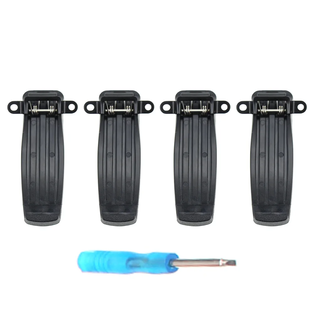 4X FNB-Z181Li Зажим для ремня аккумулятора для VERTEX EVX-C31 VZ-30 радио - Цвет: Black