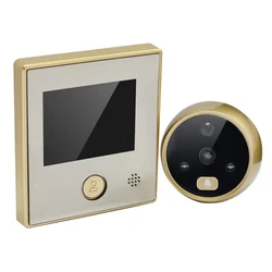 Caméra de sonnette C07, dispositif de sécurité domestique multifonction, écran LCD de 2.8 pouces 