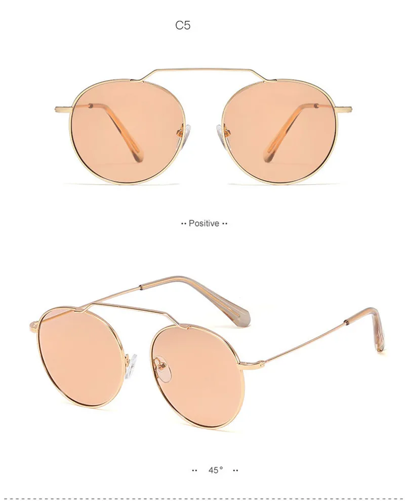 Vintage Round Tony Stark Sunglasses Women Men New Fashion Luxury Metal Retro Shades UV400 gafas de sol hombre Eyeglasses