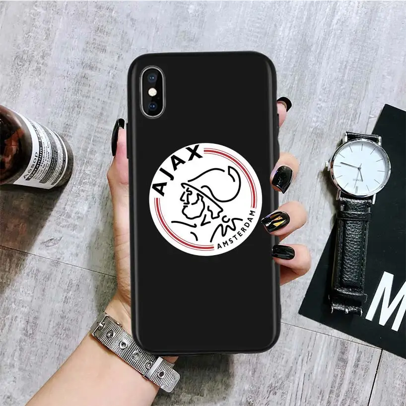 Черный чехол Ajax equipe для iPhone 11 Pro XS MAX XR 7 8 6 6S Plus X 10 Ten 5 5S SE, задняя крышка для телефона - Цвет: BA341-10