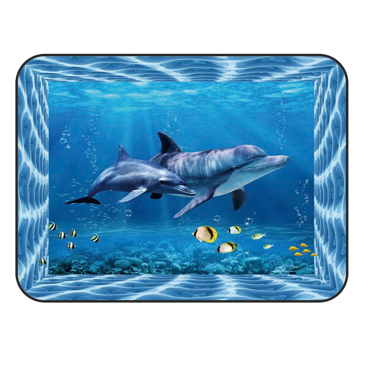 CHARMHOME мягкий ковер Противоскользящий ковер Дельфин темно-синий морской ковер для гостиной коврик для спальни украшения дома аксессуары