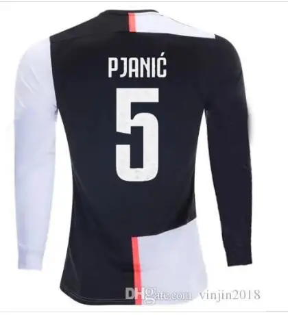 19 20 Роналду ювентусссс с длинным рукавом футболки для футбола DE LIGT DYBALA HIGUAIN BUFFON MAGLIE Futbol мужская футбольная рубашка - Цвет: shirt