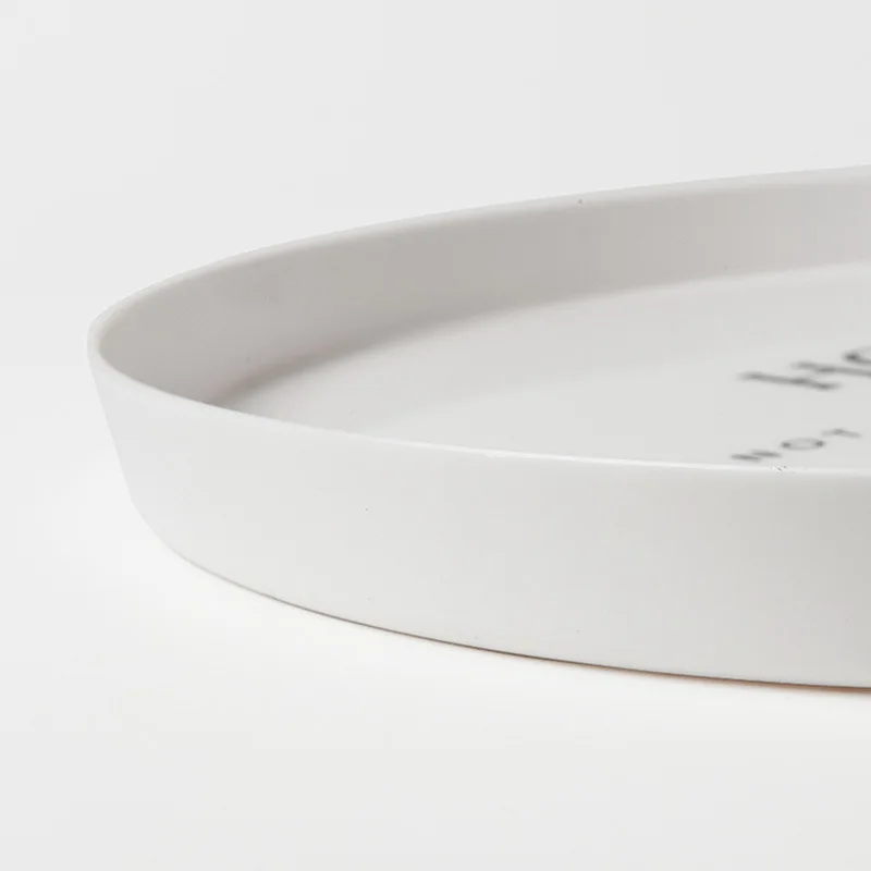 Nordic Round Breakfast Tray Household Fruit Tray Living Room Tea Cup Snack Tray Plastic Plate Dessert Tray Fruit Plates