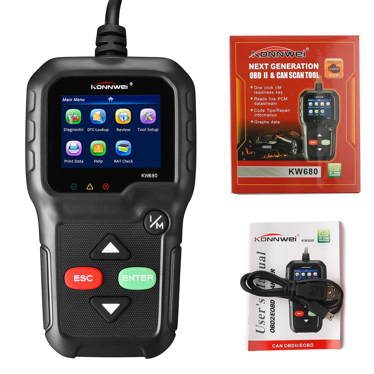 Автомобильные аксессуары OBD2 автомобильный диагностический сканер считывающий чистый DTCs ODB2 автоматический диагностический сканер для автомобильного двигателя ODB2 сканер на русском языке