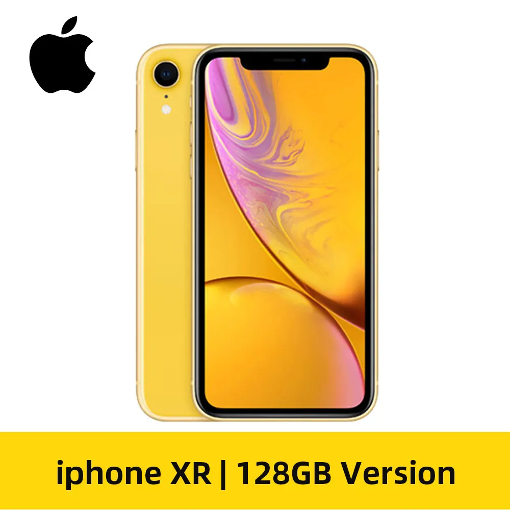128GB Yellow Смартфон Apple iPhone XR, 6,1 дюймов, retina HD, ips дисплей, A12, бионический процессор, 64 ГБ/128 Гб ПЗУ, IOS, 4G, Lte, Apple, телефон IP67 - Цвет: 128GB Yellow
