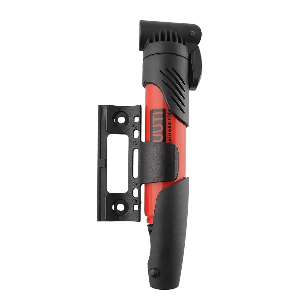 Portable Foldable Bike Cycling Tire Tyre Inflator Air Pump Skidproof Red