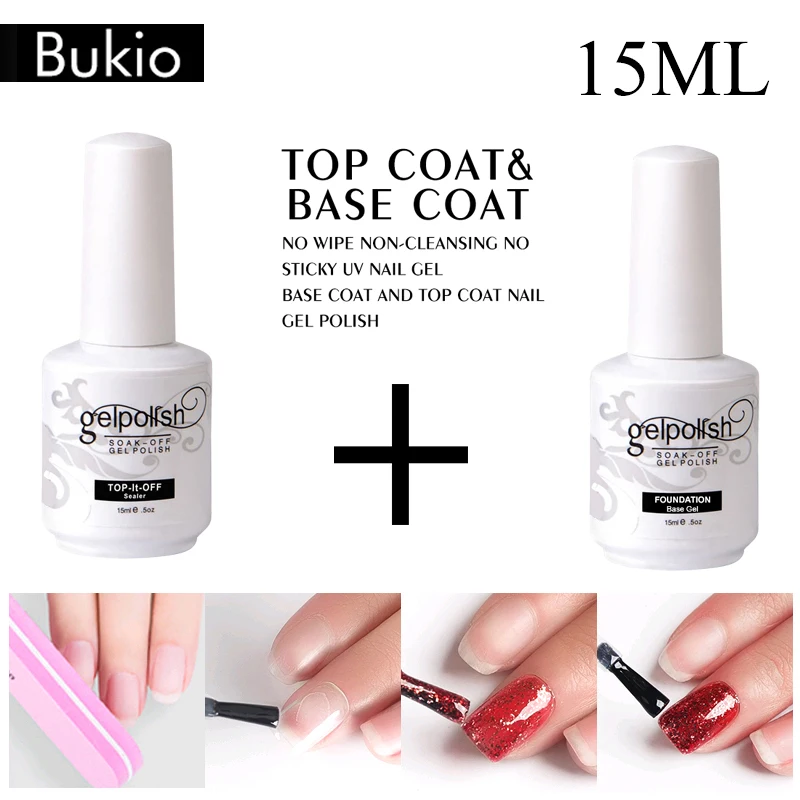 BUKIO основа/верхнее покрытие гель для ногтей грунтовка матовая верхнее УФ-гель лак
