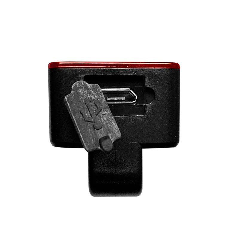 USB Перезаряжаемый задний фонарь на седло велосипеда 5 режимов предупреждающий