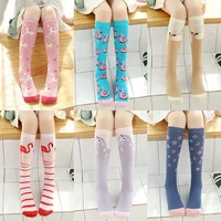 Girls Socks Cotton Baby Girl Long Sock Cartoon Lovely Cat Knee High Socks Toddlers Kids Dancing Socks Leg Warmer For 3-12 Years 2