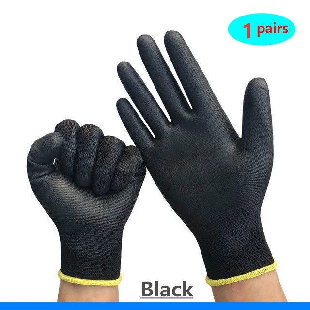  Nitrile rubber, PU-coated safety work gloves, palm-coated safety gloves, suitable for automobile construction and maintenance.