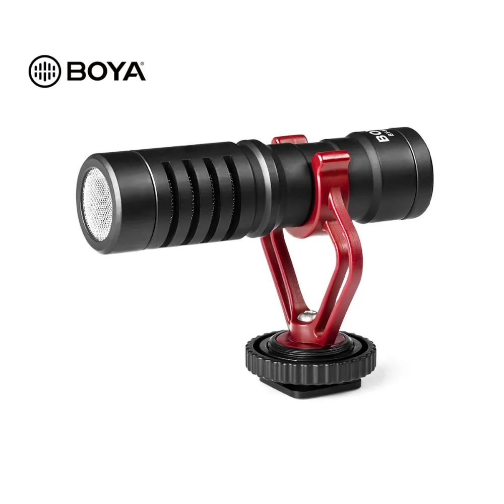 BOYA BY-MM1 комплект кардиоидный микрофон для смартфона DJI Osmo Nikon Canon DSLR Youtube Vlogging запись 3,5 мм аудио кабель