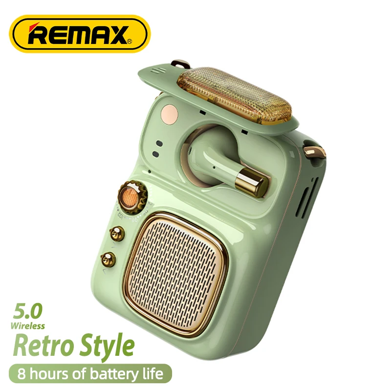 Новая модная портативная беспроводная мини-гарнитура Remax Bluetooth 5.0 можно вставить