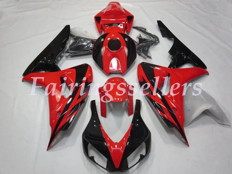 

Injection mold New ABS Full Fairing Kit Fit For Honda CBR1000RR 06 07 2006 2007 1000RR Fairings Red Black OEM Style