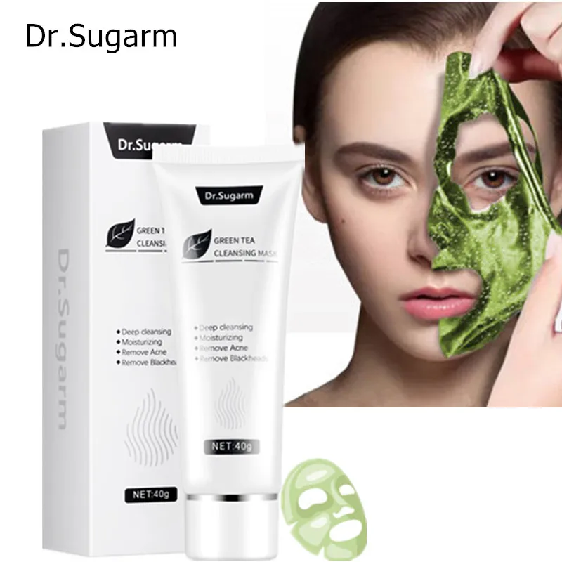 40g Dr.Sugarm Green Tea Blackhead Mask Add White Clay And Salicylic
