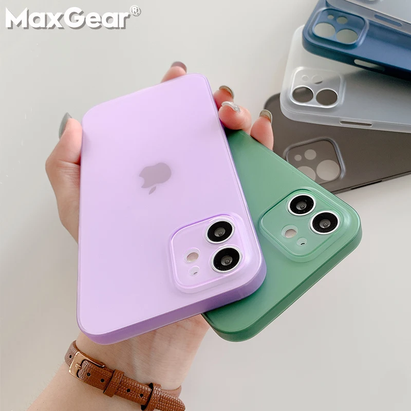 Чехол для iPhone 13 12 11 Pro Max Mini XS XR X 6 S 7 8 Plus SE 0 2 2020 мм ультратонкий матовый прозрачный
