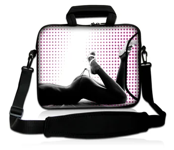 

Sexy Lady 14" 15" 15.4" 15.6 '' Noble Laptop Notebook Shoulder Traveling Hand Carry Bag Sleeve Pouch Cover w Double Pockets