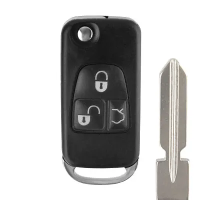Белый Okeytech 2/3 кнопки дистанционного ключа автомобиля чехол для Mercedes Benz SLK E113 A C E S W168 W202 W203 W124 B200 A160 - Цвет: Белый