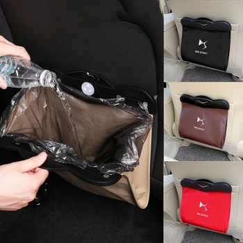 

Garbage Storage Bag For Citroen DS Emblem C3 C4 3 4 5 Elysee Berlingo Xsara Aircross Picasso Sega C5 Car Seat Back Rubbish Can