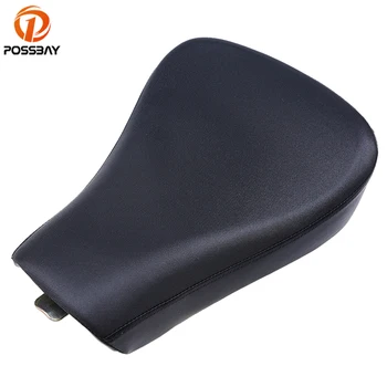 

POSSBAY Motorcycle Seat Black PU Front Seat Motocross Modified for Harley 883/48 2012 2013 2014 2015 Seat Custom Chopper Bobber