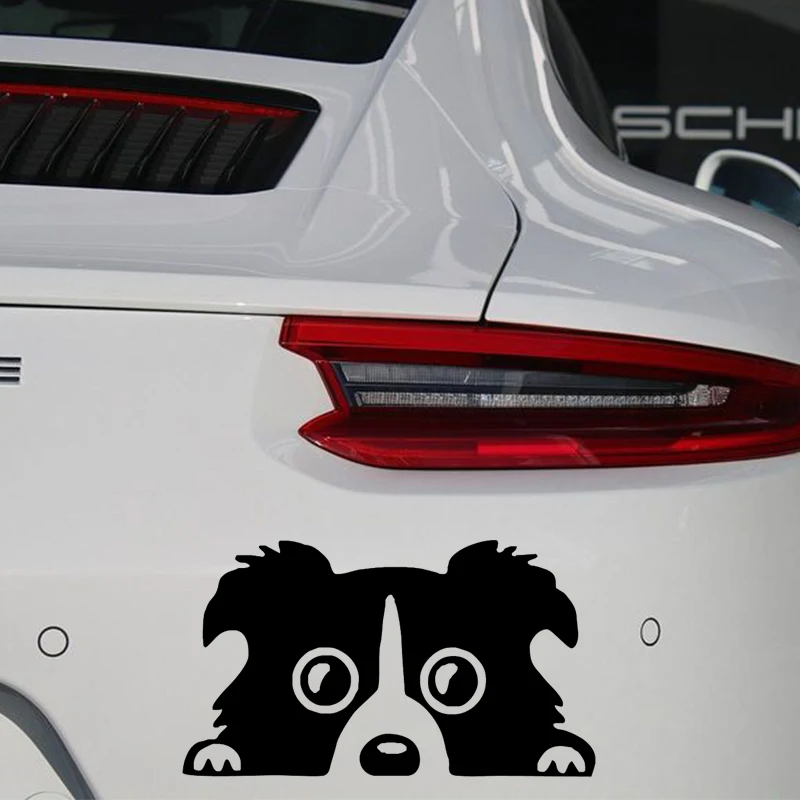 

EmpireYing 3 Size 8 Colors Gentle Pet Animal Border Shepherd Dog Head Feature Car Sticker Truck Motorcycles Vinyl Decal Gifts