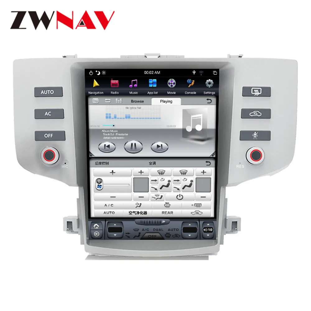 Discount Vertical screen Tesla Style Android 9.0 Car multimedia GPS Player For Toyota Reiz X 2010-2016 Audio radio tape recorder headunit 4