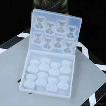 

Silicone Little Bears Mold DIY Jewelry Making Pendant Aromatherapy Plaster Mould Epoxy Resin Art Crafts Tool N04 20 Dropshipping