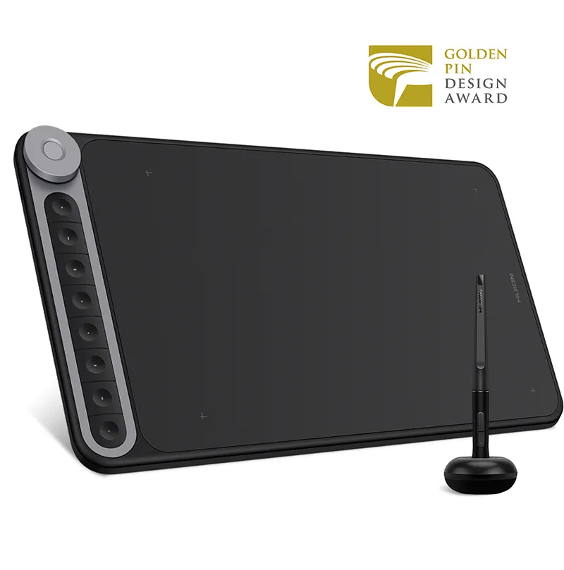 HUION q620m Digitalisierer-Tablet 5080 Zeilen pro Zoll 266,7 x 166,7 mm USB schwarz