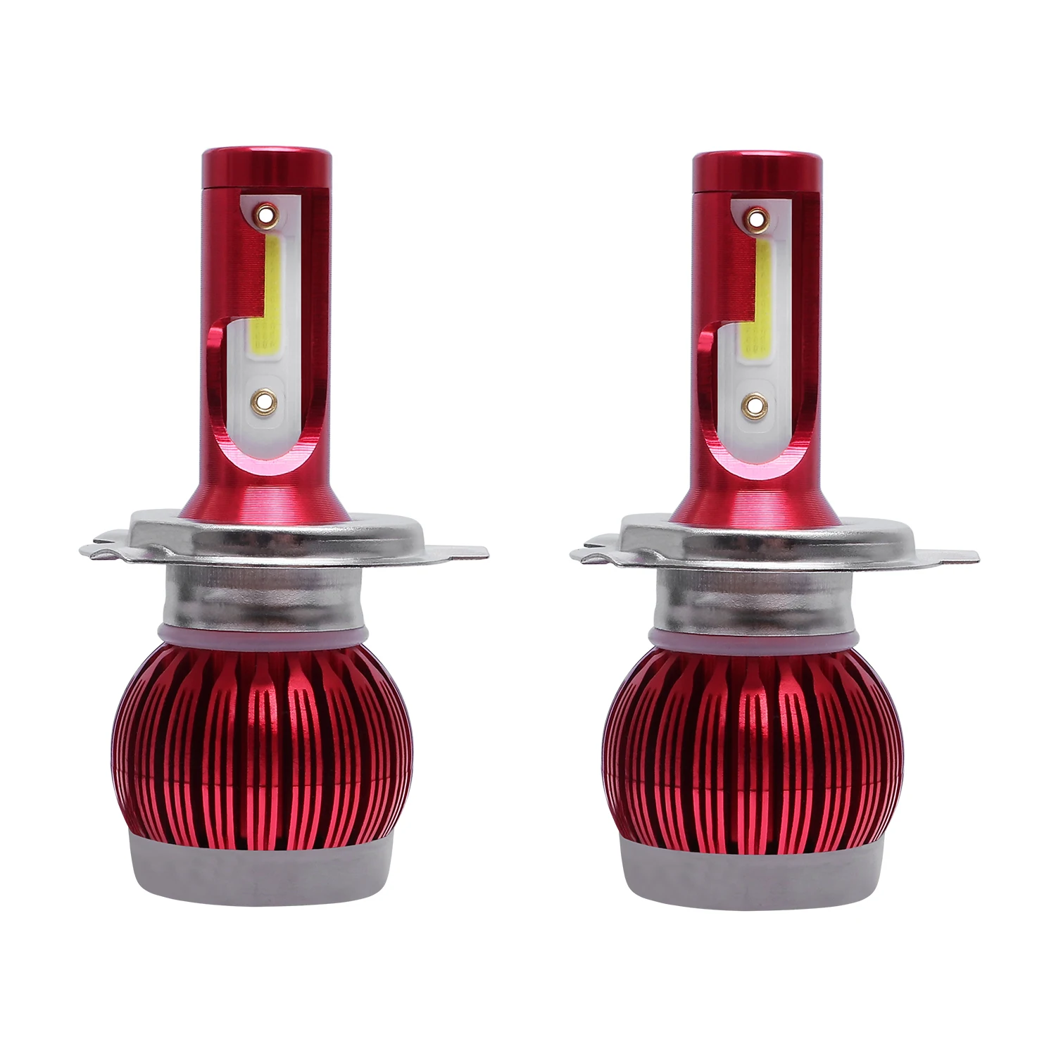 

2PCS H4 8000Lm DOB LED Car Headlight Bulbs 6000K Cold White High/Low Beam Globes