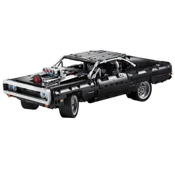 

Technic Supercar Car 1970 Dom's Dodge Charger 42111 LepinBlocks Model Speed Champion City Car Building Block playmobil Kids Toys
