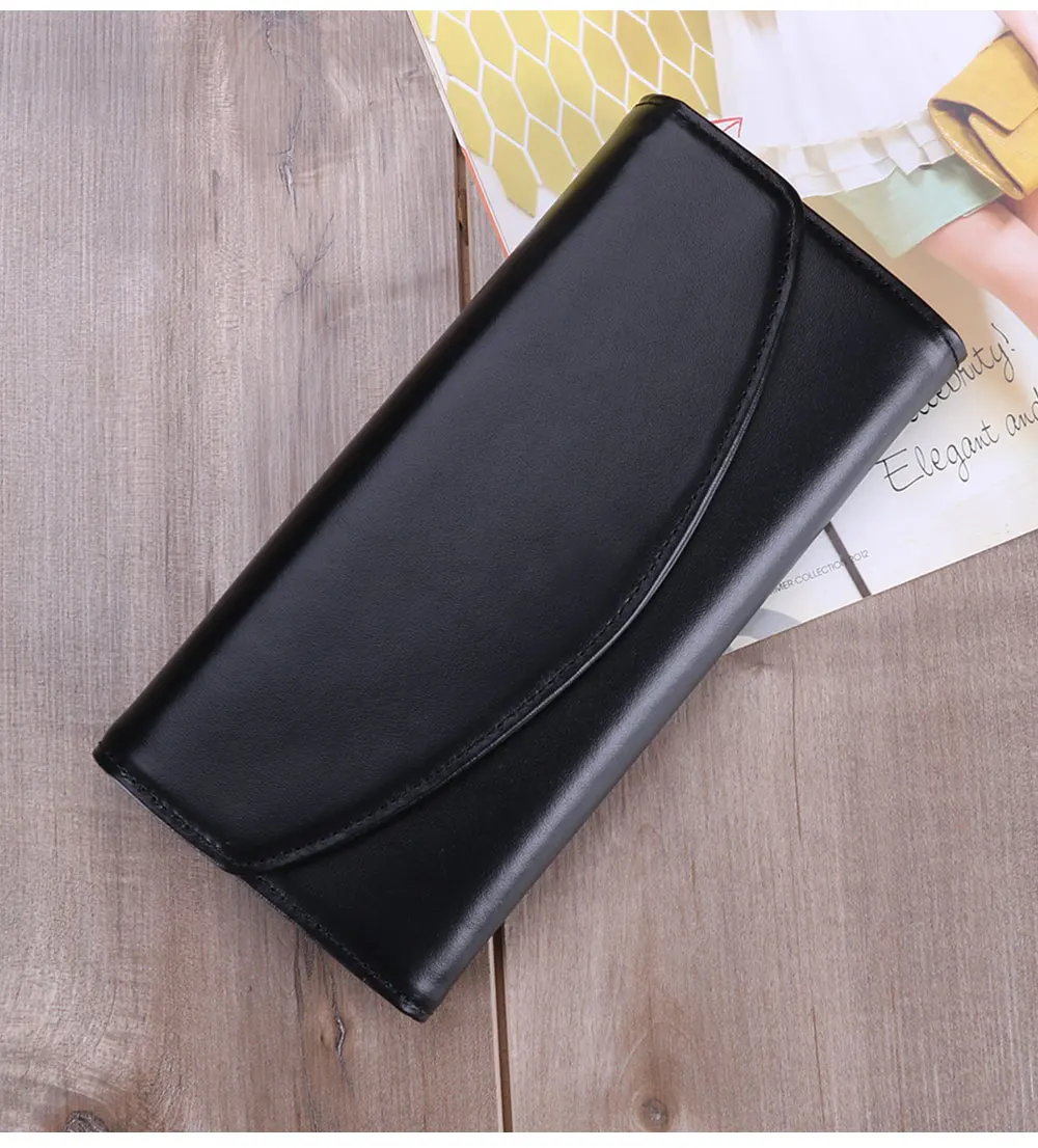 JOGUJOS натуральная кожа Для женщин Длинный кошелек RFID дизайн кошелек сцепления кошелек для телефона сумка портмоне Для женщин длинный держатель для карт чехол-портмоне