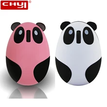 CHYI перезаряжаемая беспроводная мышка 1600 dpi USB 2,4 ГГц оптическая мышь 3D милая мультяшная панда компьютерная игровая мышь Мыши для портативных ПК