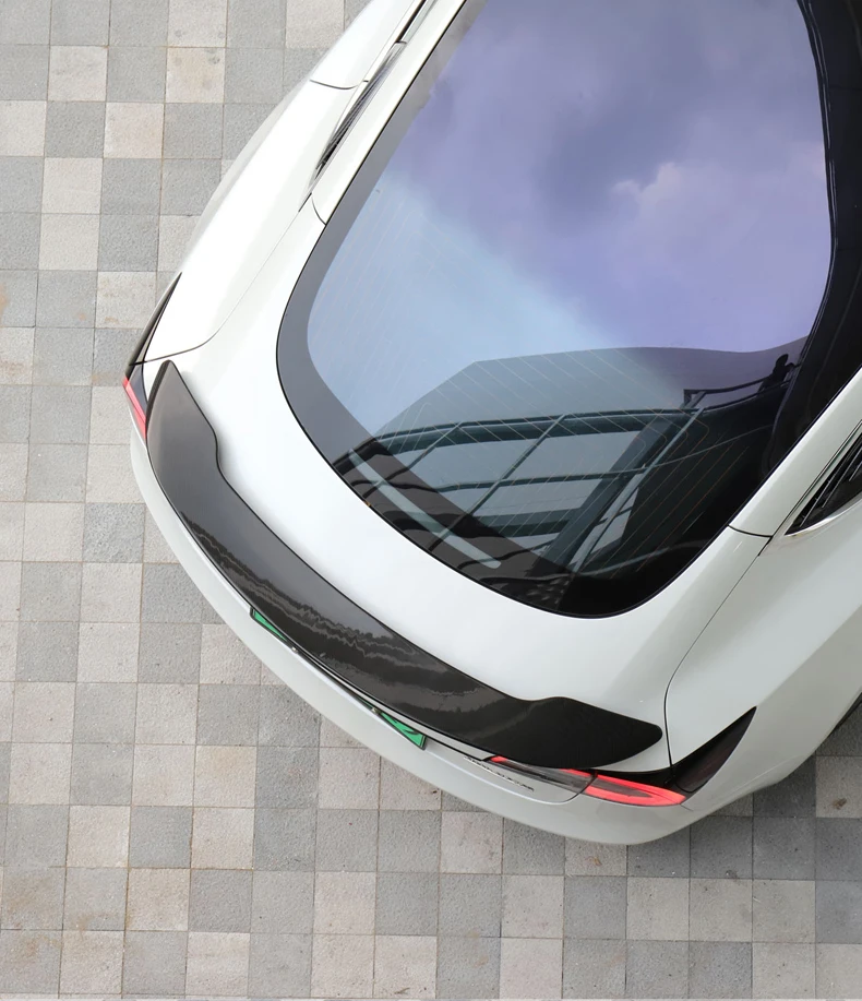 LUCKEASY крыло багажника из углеродного волокна спойлер для Tesla модель 3- купе производительность спойлер крыло самолета крыло хвост