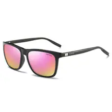 9 цветов, мужские, женские, унисекс, цветные поляризованные солнцезащитные очки для вождения, алюминий, магний, леопард, ноги, прямоугольные оттенки, UV400 очки