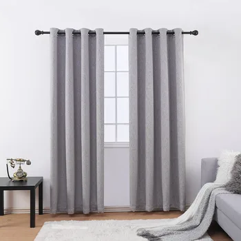 

Curtains for Living Room Window Home Decor Solid Color Blackout Bedroom Curtain Panels Kitchen Coffee Drape