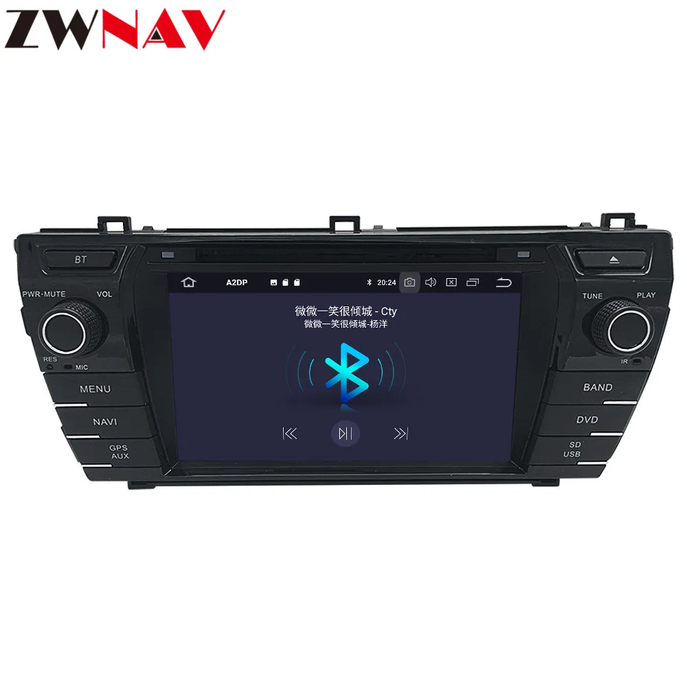 DSP Android 10,0 Автомобильный DVD стерео мультимедийный плеер для Toyota corolla 2013- BT Радио gps Navi аудио стерео головное устройство карта