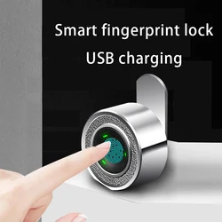 Serrure électronique sans clé Rechargeable à 30 empreintes digitales, serrure biométrique intelligente pour tiroir et porte 