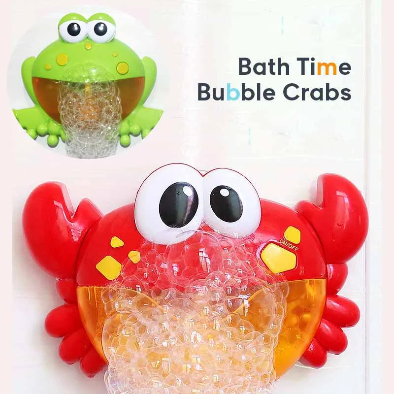 Bubble Crabs Music Baby Bath Toys Kids Pool Swimming Bathtub Soap Machine Automatic Maker Funny Children Gift | Игрушки и хобби