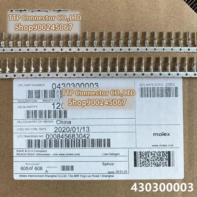 

12000pcs/lot Connector 43030-0003 430300003 100% New and Origianl