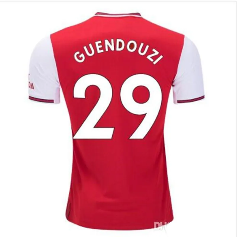 19/20, футбольная рубашка «Arsenal», OZIL, домашняя красная футбольная майка, желтая, LACAZETTE AUBAMEYANG, футболка с коротким рукавом - Цвет: shirt