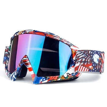 

Ski Men and Women Anti-Fog Winter Glasses Goggles Anti-UV Skis Snow Outdoor Riding Off-Road Helmet Mask Goggles Windproof Ski Go