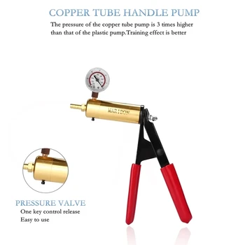 Male Erection nipple Penis Pump Air Vacuum Exerciser handle extender trainer Masturbator Pressure Gauge Enlargement man sex toy 3