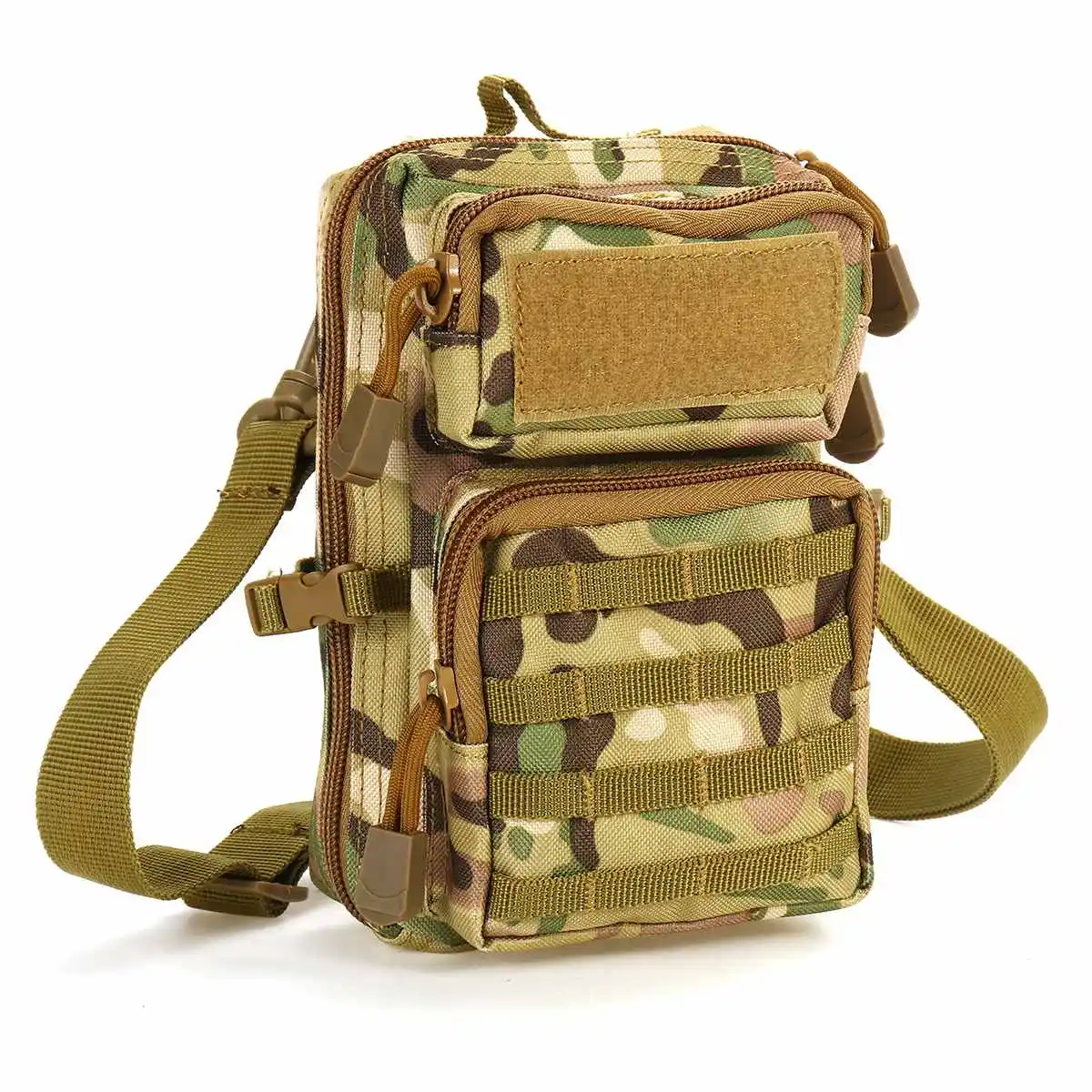 CP with strap Тактический чехол универсальная кобура Военная Molle сумка с поясом на бедра и талию кошелек сумка кошелек чехол для телефона на молнии Кемпинг походные сумки - Цвет: CP with strap