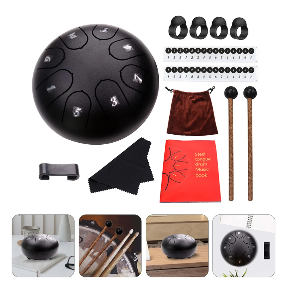 13Pcs Steel Tongue Drum Kit 6 Inches 8 Tones Drum Percussion Instrument GiftDrum AliExpress
